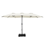 MAISON ARTS Ombrellone doppio extra large da 15 piedi con base inclusa