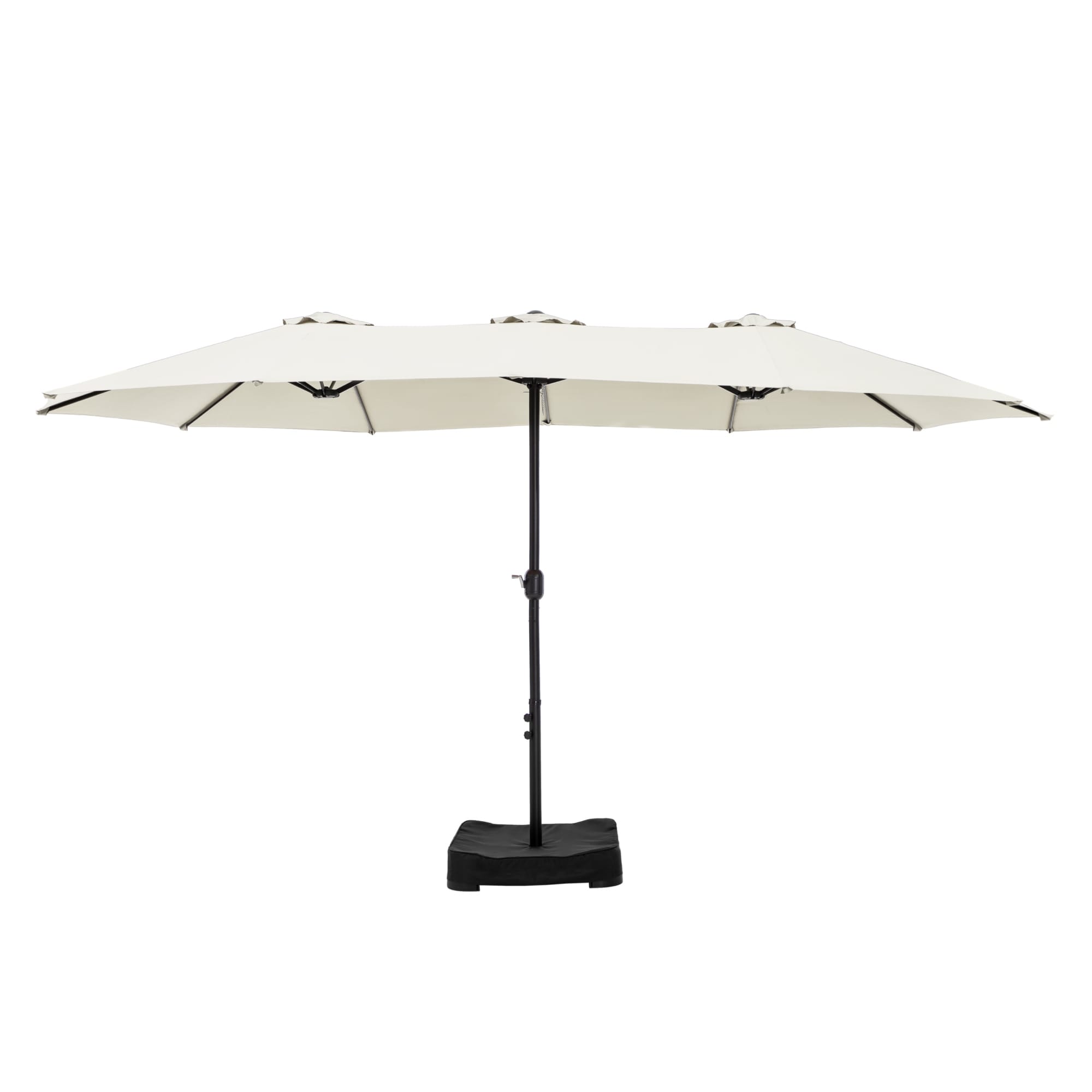 MAISON ARTS Ombrellone doppio extra large da 15 piedi con base inclusa