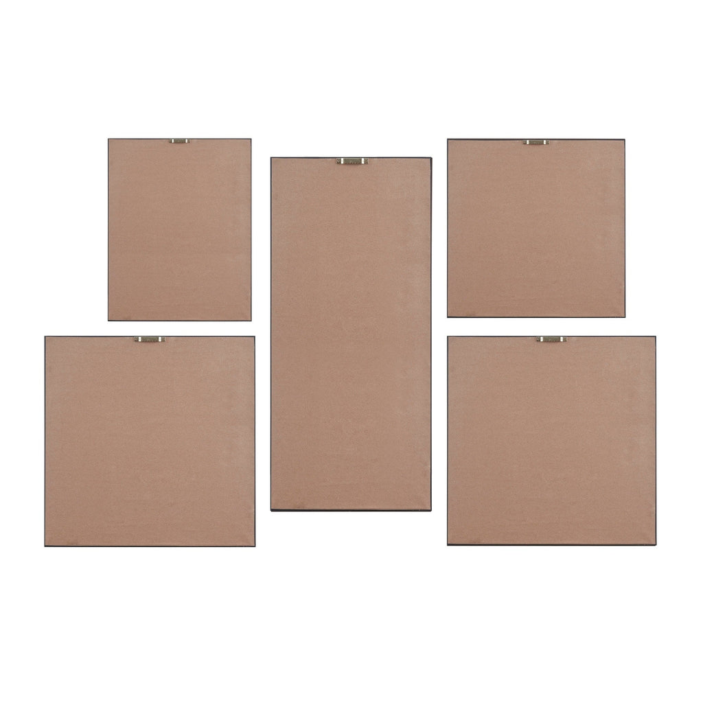 Set di 5 tele da parete con cornice Madison Park Blue Horizon
