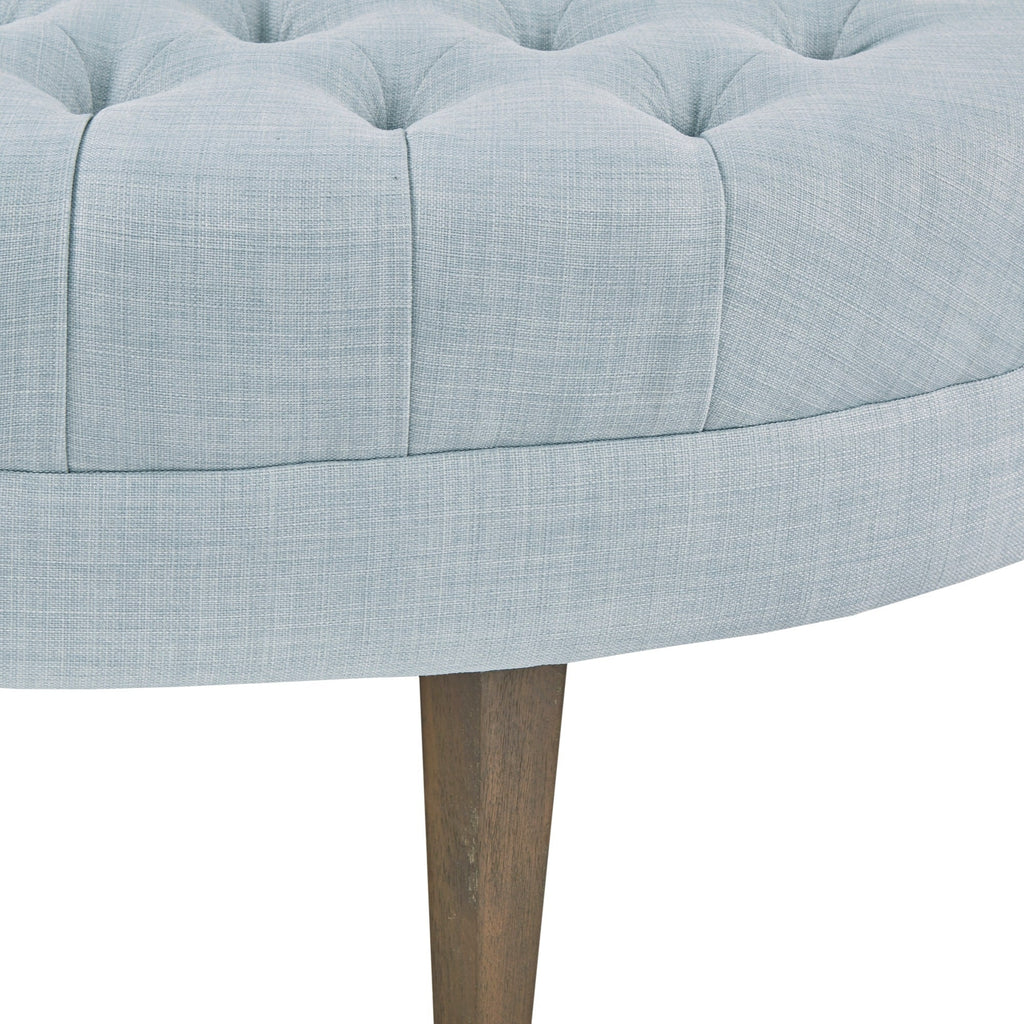 Pouf imbottito con rivestimento a forma di tavola da surf Madision Park Chase in legno massello