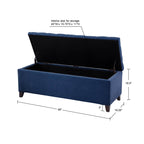 Panca contenitore imbottita con piano trapuntato Madison Park Sasha