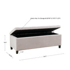 Panca contenitore imbottita con piano trapuntato Madison Park Sasha