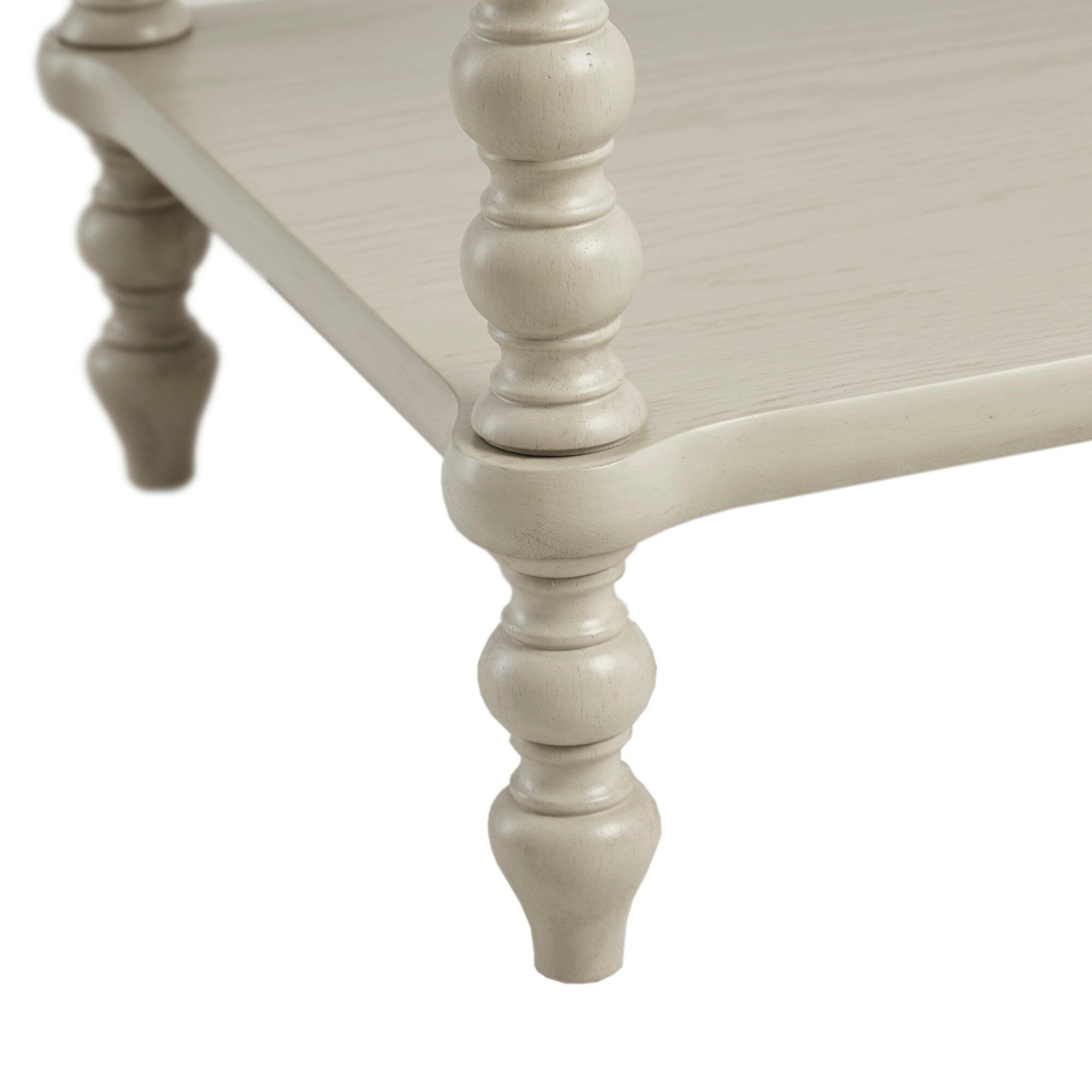 Comodino in legno tornito Madison Park Signature Beckett con cassetto e ripiano