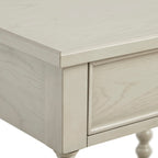 Comodino in legno tornito Madison Park Signature Beckett con cassetto e ripiano