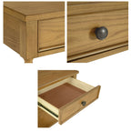 Comodino in legno tornito Madison Park Signature Beckett con cassetto e ripiano