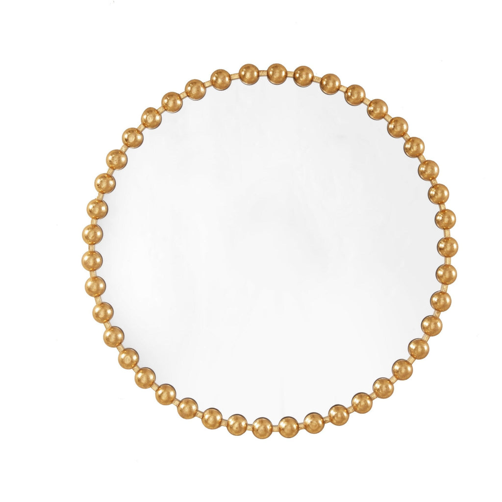 Specchio da parete rotondo con perline Madison Park Signature Marlowe