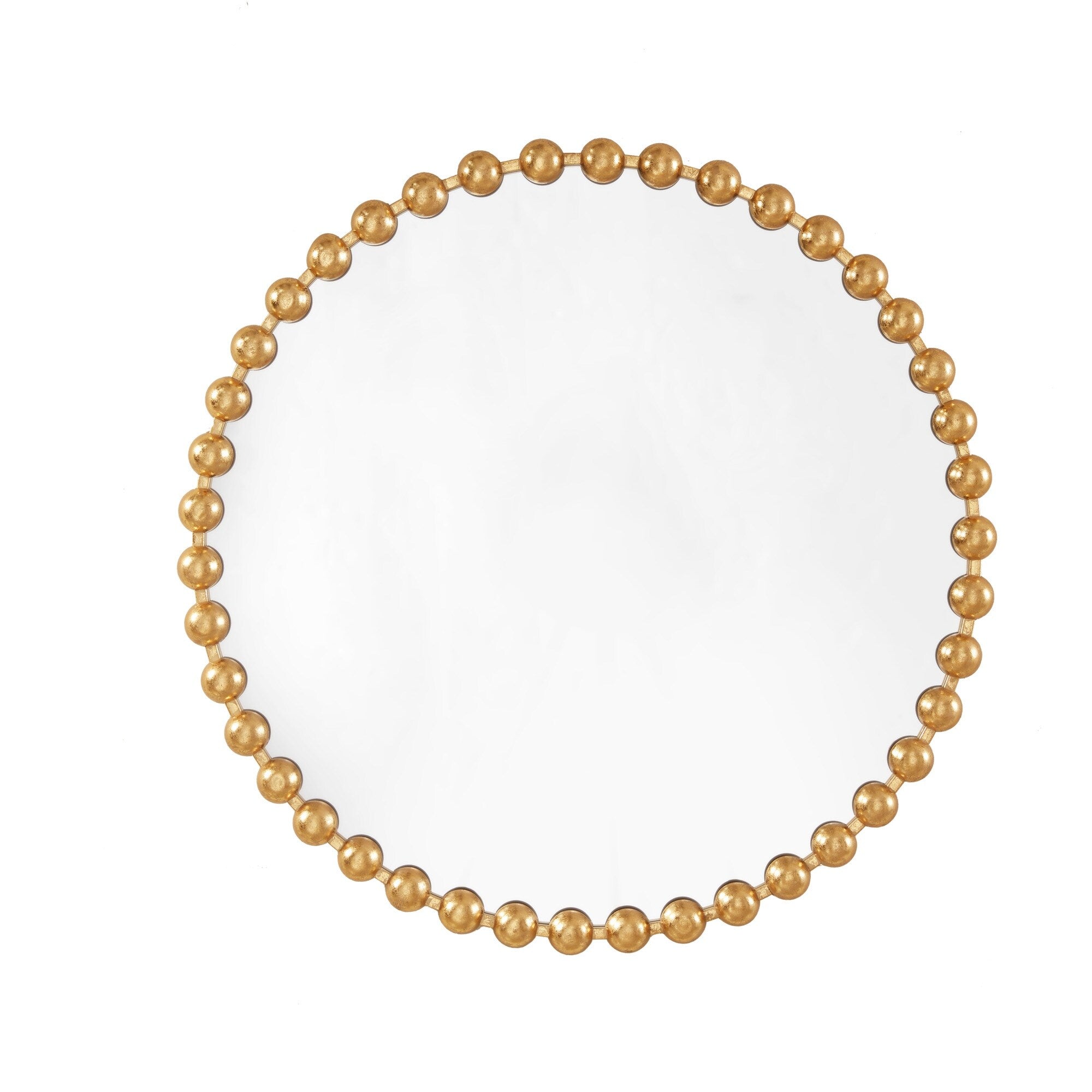 Specchio da parete rotondo con perline Madison Park Signature Marlowe