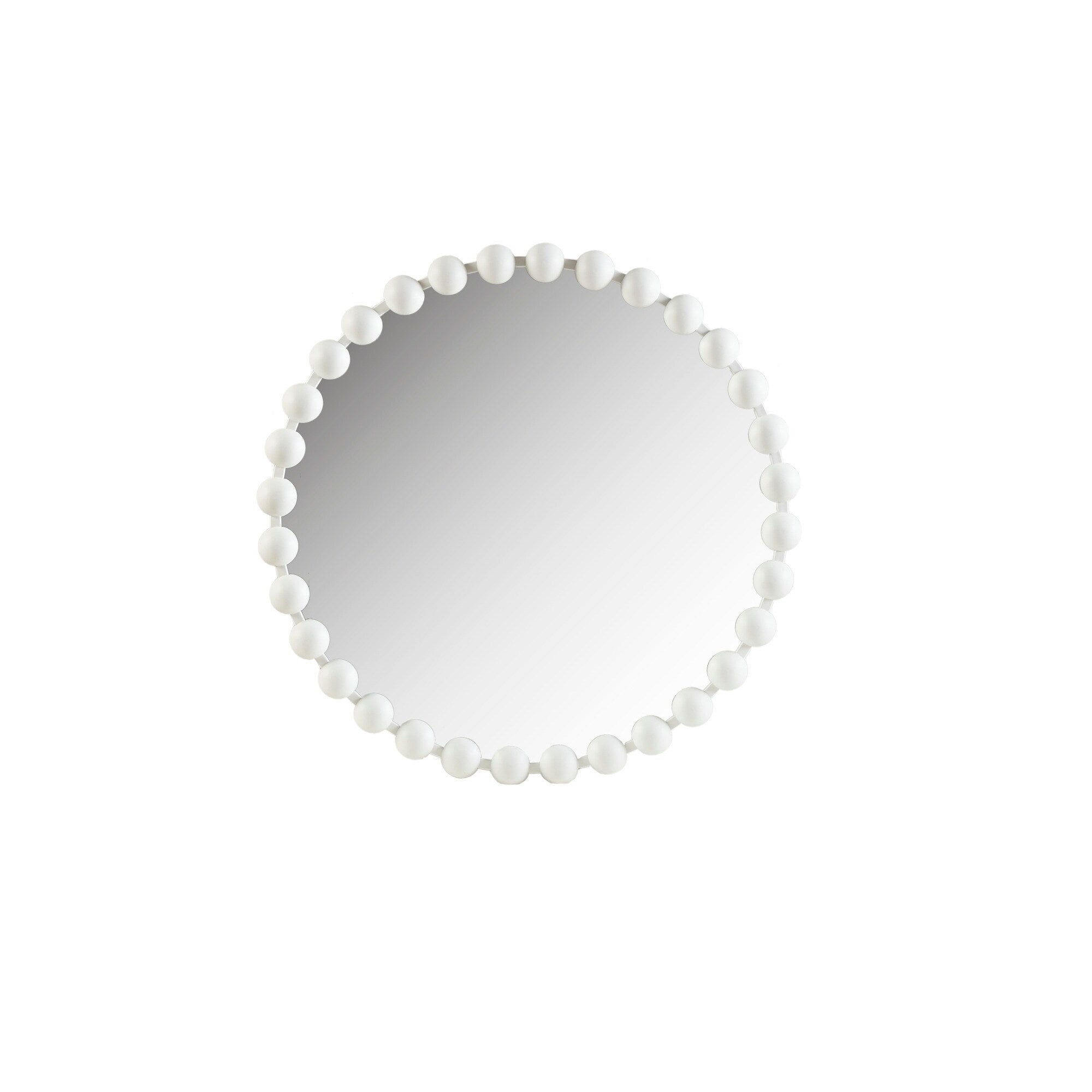 Specchio da parete rotondo con perline Madison Park Signature Marlowe