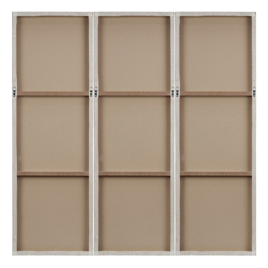 Madison Park Signature Sunburst Trittico dipinto a mano, set di 3 pezzi di arte murale in resina tridimensionale