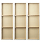 Madison Park Signature Sunburst Trittico dipinto a mano, set di 3 pezzi di arte murale in resina tridimensionale