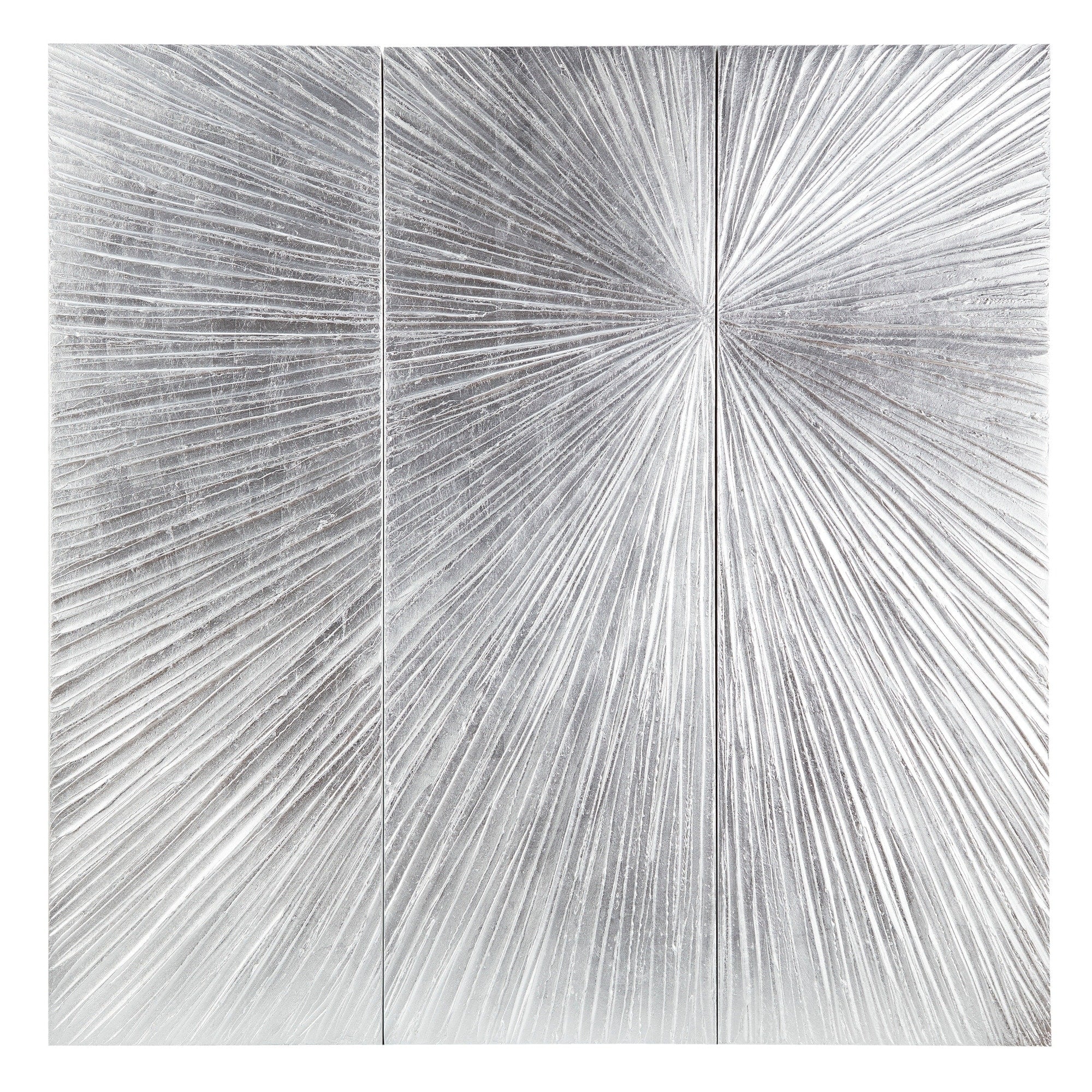 Madison Park Signature Sunburst Trittico dipinto a mano, set di 3 pezzi di arte murale in resina tridimensionale