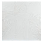 Madison Park Signature Sunburst Trittico dipinto a mano, set di 3 pezzi di arte murale in resina tridimensionale