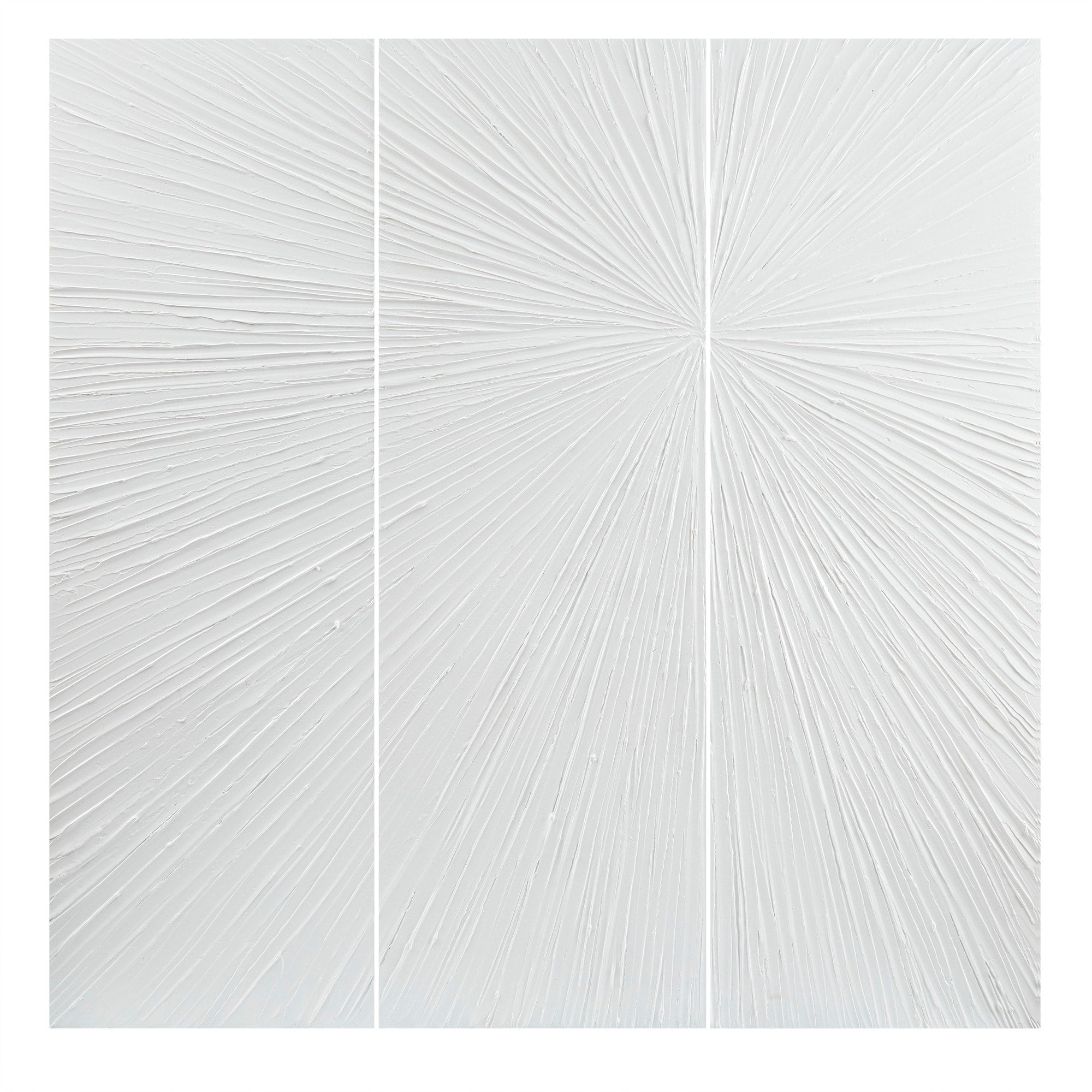 Madison Park Signature Sunburst Trittico dipinto a mano, set di 3 pezzi di arte murale in resina tridimensionale