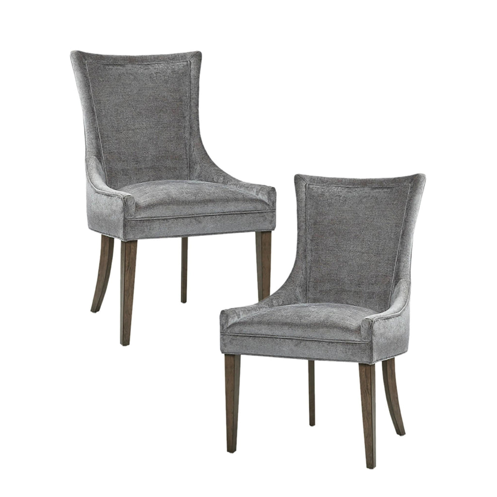 Sedie da pranzo laterali Madison Park Signature Ultra imbottite con gambe in legno (set da 2) - N/D