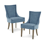 Sedie da pranzo laterali Madison Park Signature Ultra imbottite con gambe in legno (set da 2) - N/D