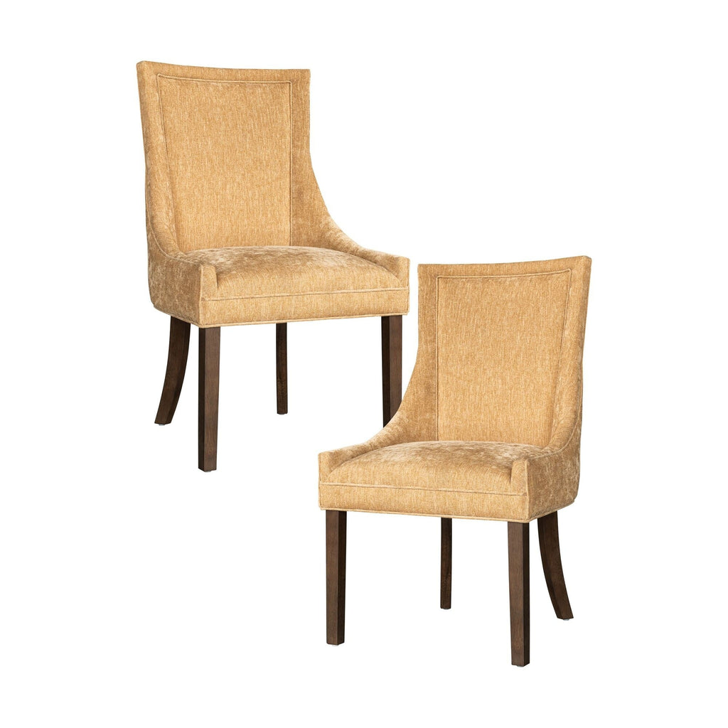 Sedie da pranzo laterali Madison Park Signature Ultra imbottite con gambe in legno (set da 2) - N/D
