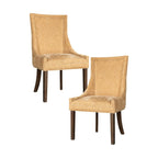 Sedie da pranzo laterali Madison Park Signature Ultra imbottite con gambe in legno (set da 2) - N/D