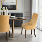 Sedie da pranzo laterali Madison Park Signature Ultra imbottite con gambe in legno (set da 2) - N/D