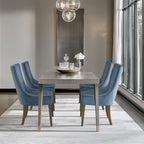 Sedie da pranzo laterali Madison Park Signature Ultra imbottite con gambe in legno (set da 2) - N/D