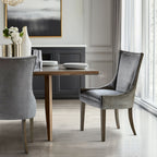 Sedie da pranzo laterali Madison Park Signature Ultra imbottite con gambe in legno (set da 2) - N/D
