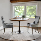 Sedie da pranzo laterali Madison Park Signature Ultra imbottite con gambe in legno (set da 2) - N/D