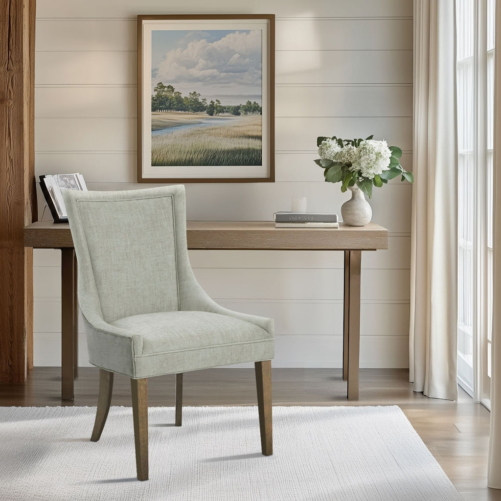 Sedie da pranzo laterali Madison Park Signature Ultra imbottite con gambe in legno (set da 2) - N/D