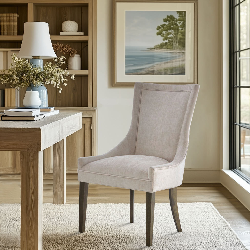 Sedie da pranzo laterali Madison Park Signature Ultra imbottite con gambe in legno (set da 2) - N/D