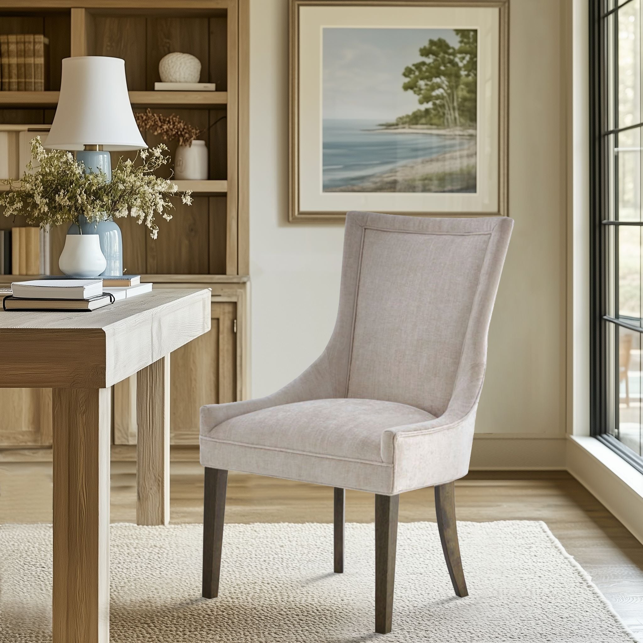 Sedie da pranzo laterali Madison Park Signature Ultra imbottite con gambe in legno (set da 2) - N/D