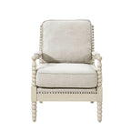 Poltrona Madison Park Donohue con struttura in legno tornito