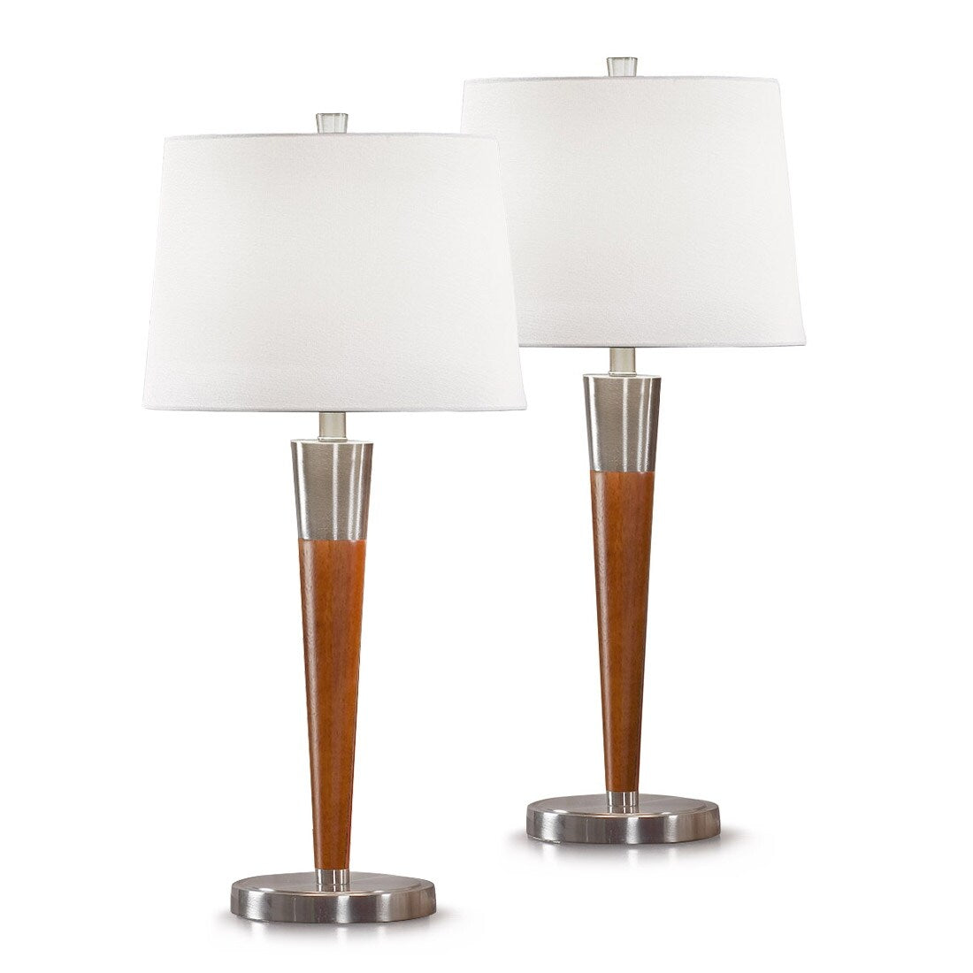 Lampade da tavolo Manhattan 30 in legno duro (set da 2)
