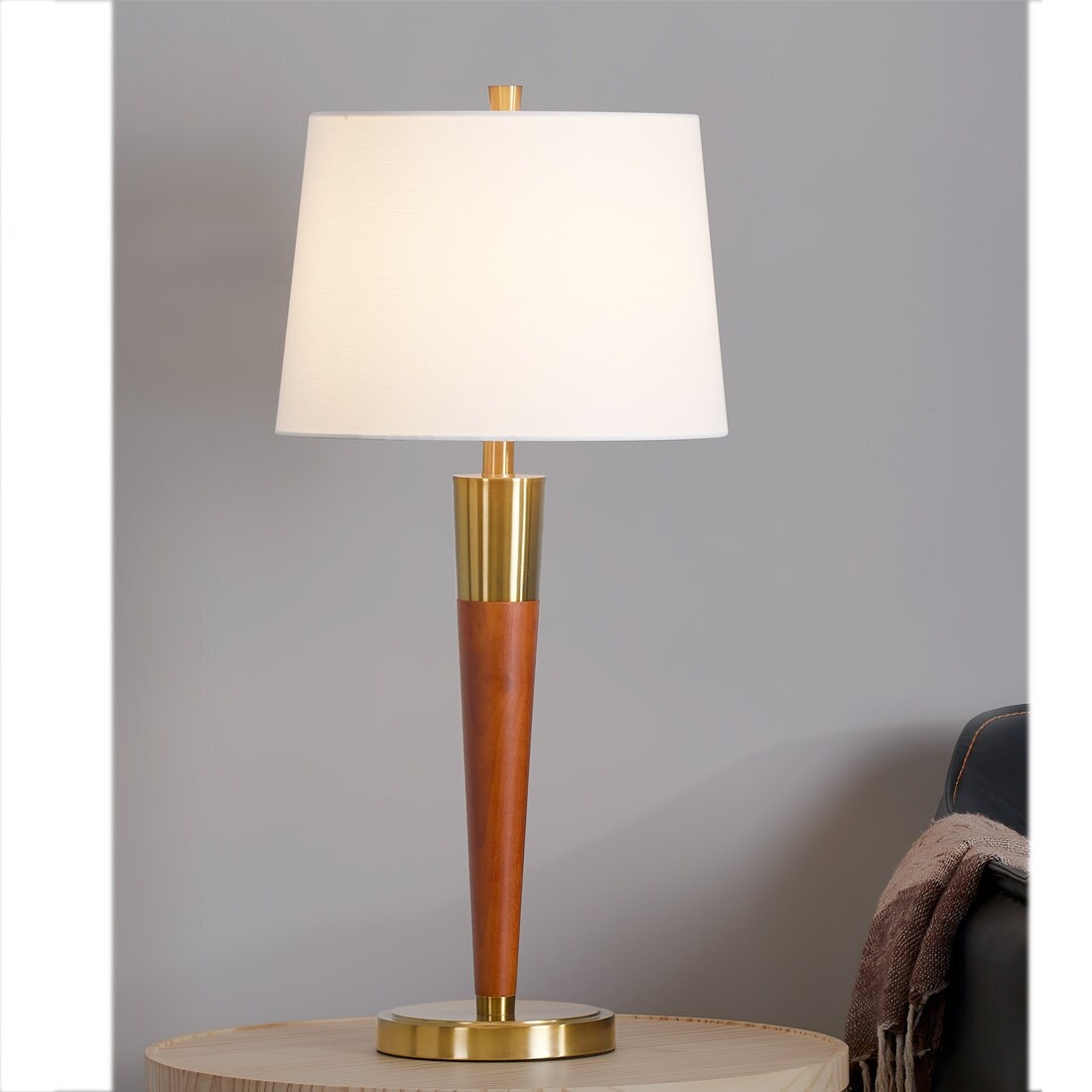Lampade da tavolo Manhattan 30 in legno duro (set da 2)