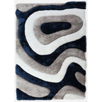 Tappeto dal design astratto Mateos Shag