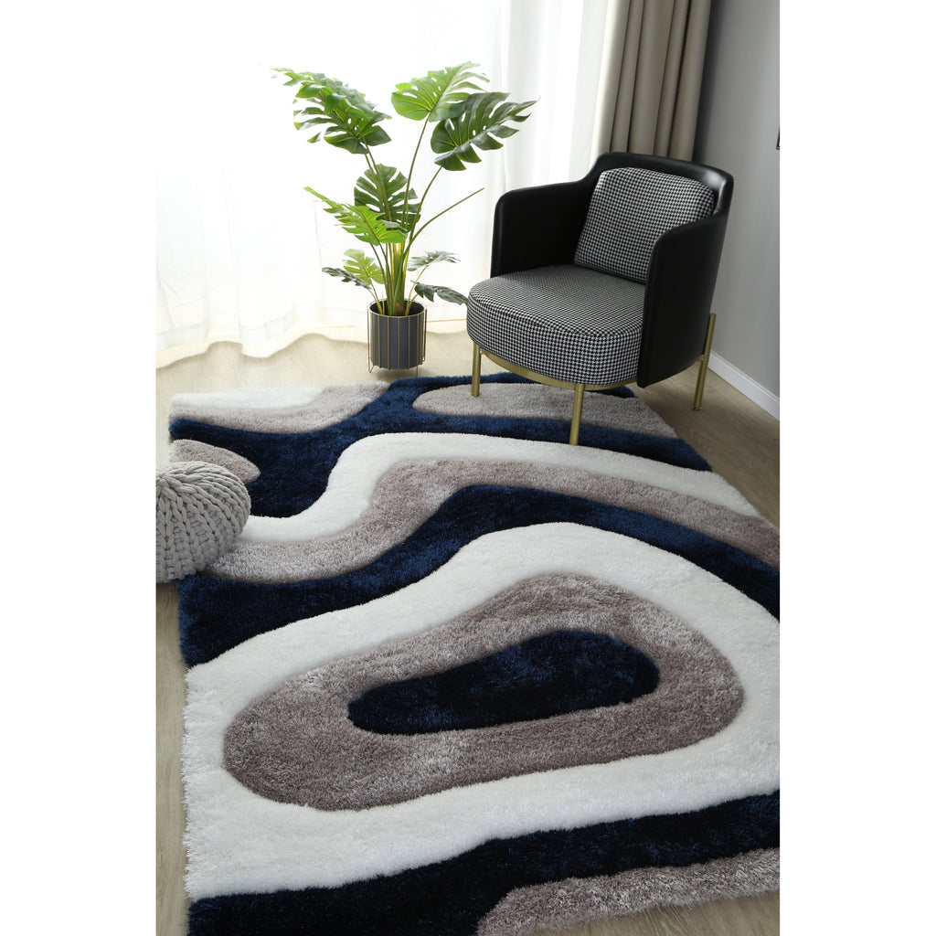 Tappeto dal design astratto Mateos Shag