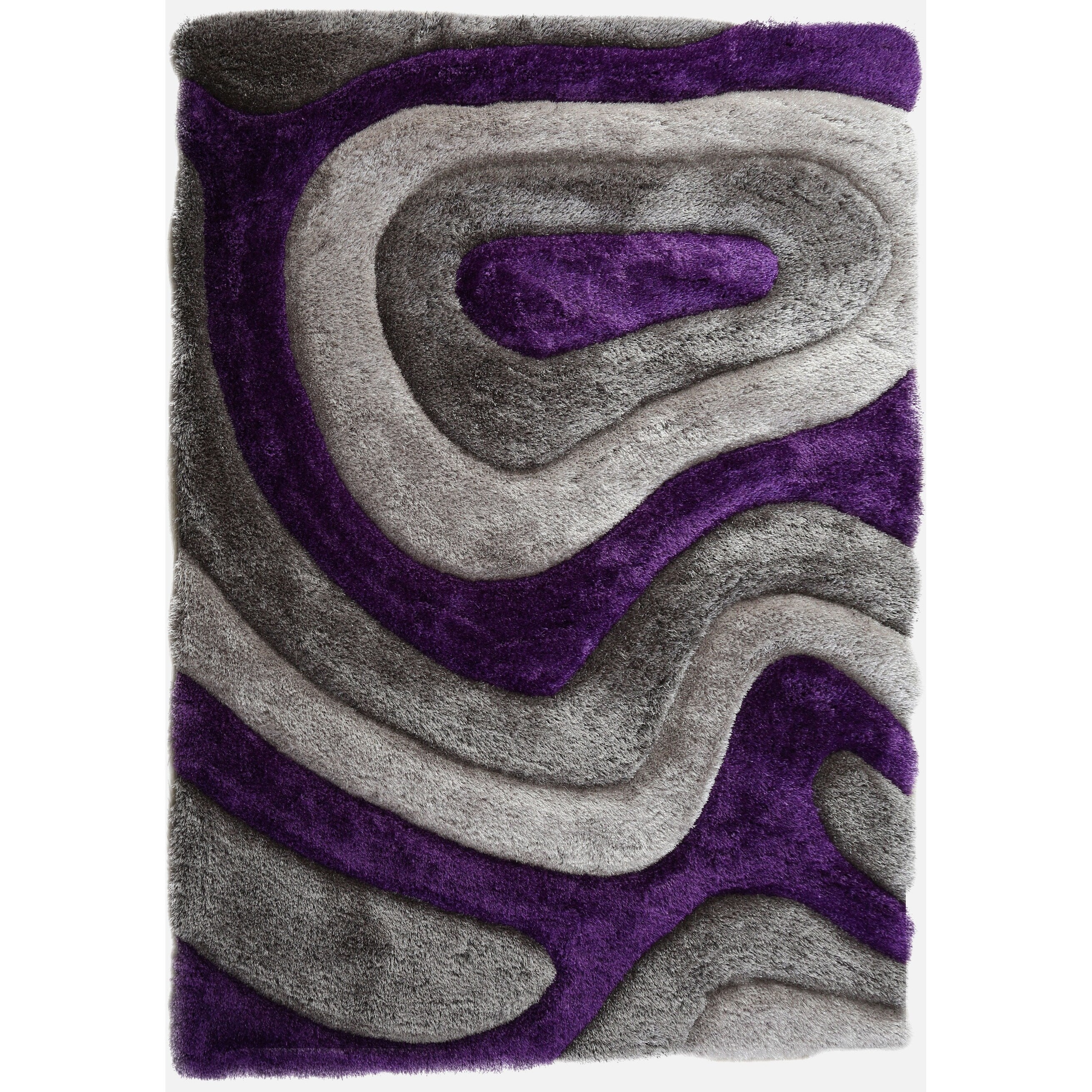 Tappeto dal design astratto Mateos Shag
