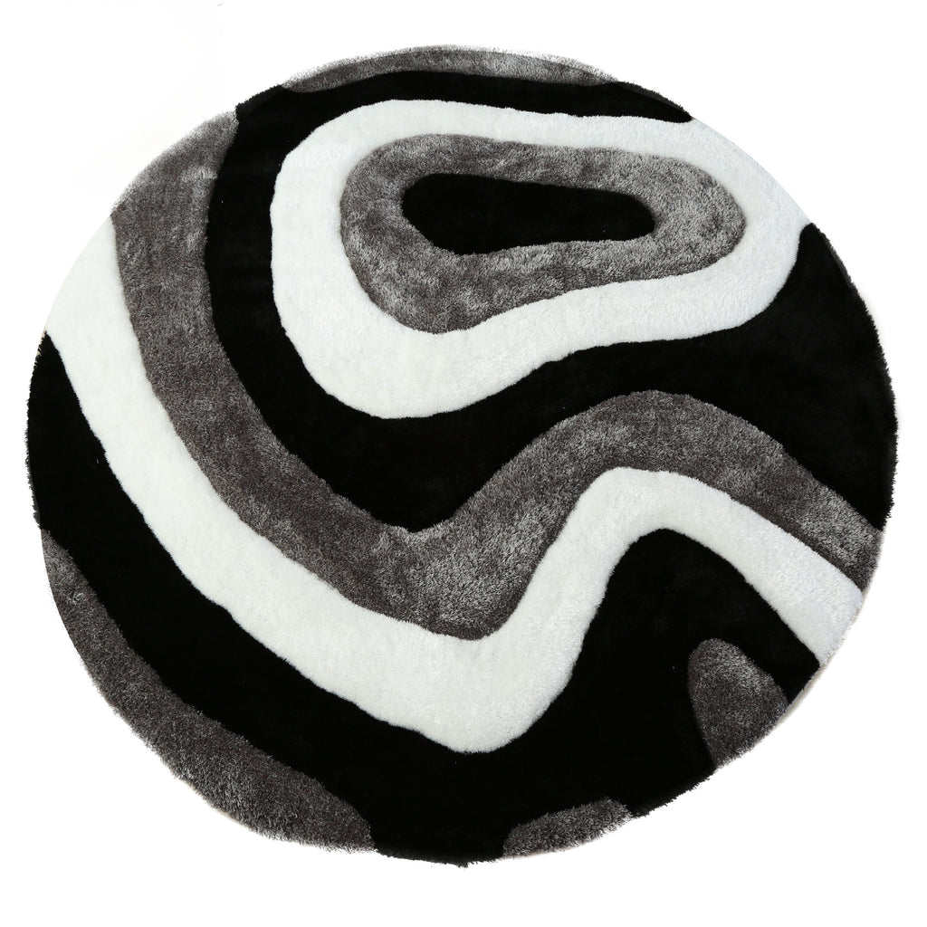 Tappeto dal design astratto Mateos Shag