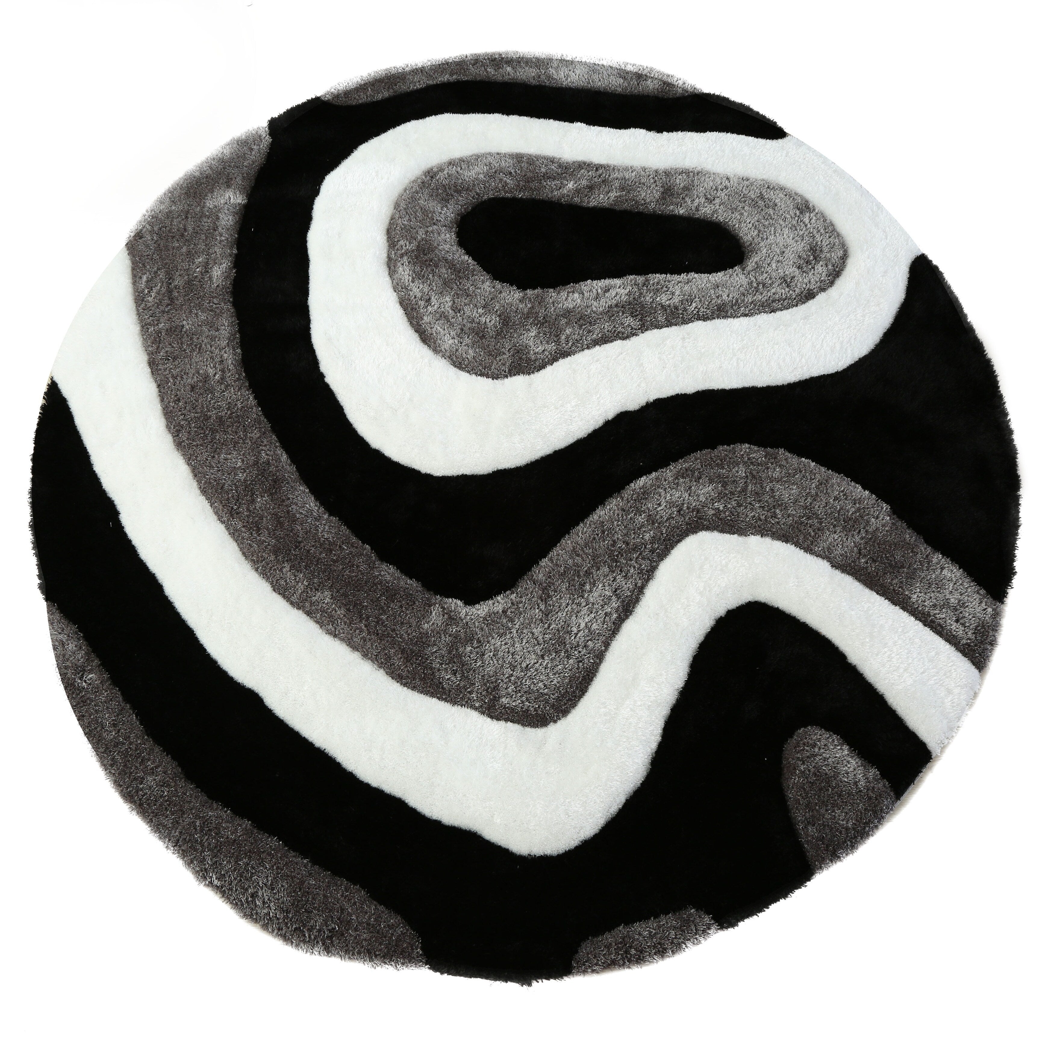Tappeto dal design astratto Mateos Shag
