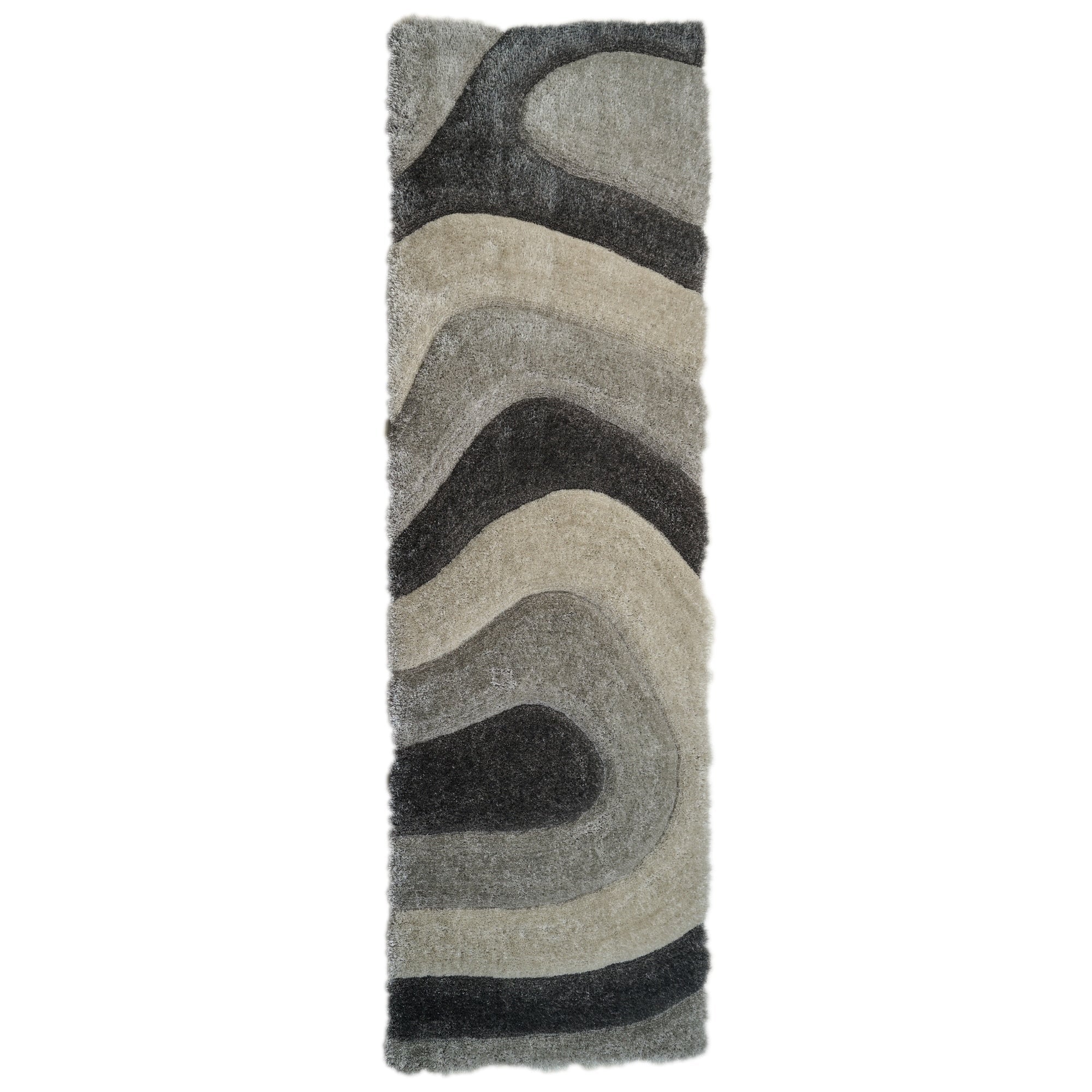 Tappeto dal design astratto Mateos Shag