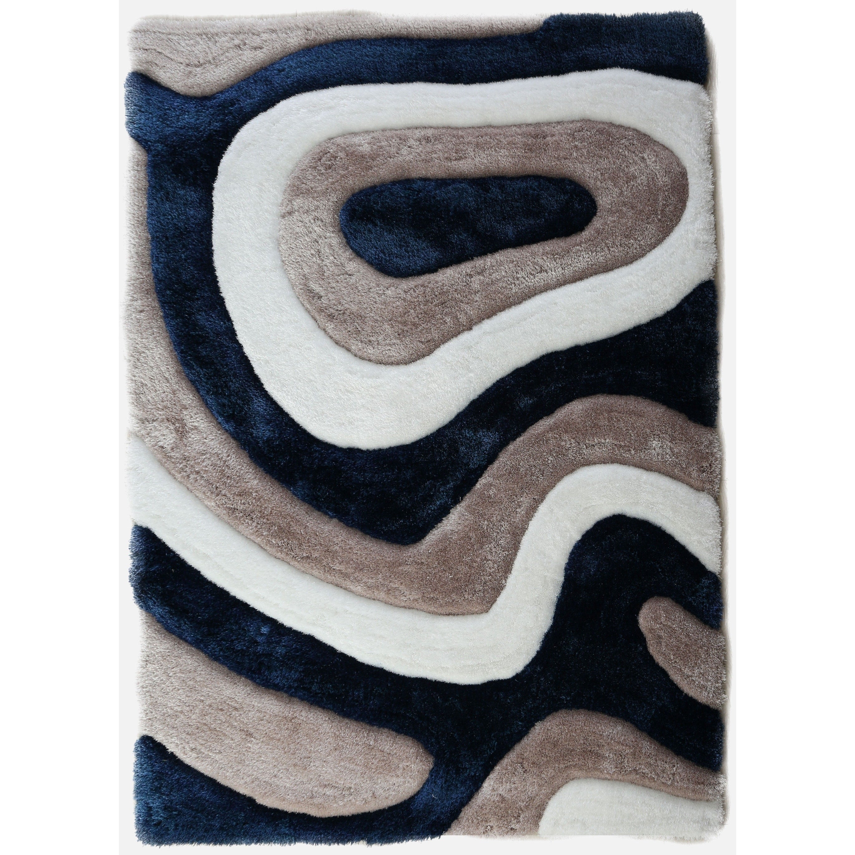 Tappeto dal design astratto Mateos Shag