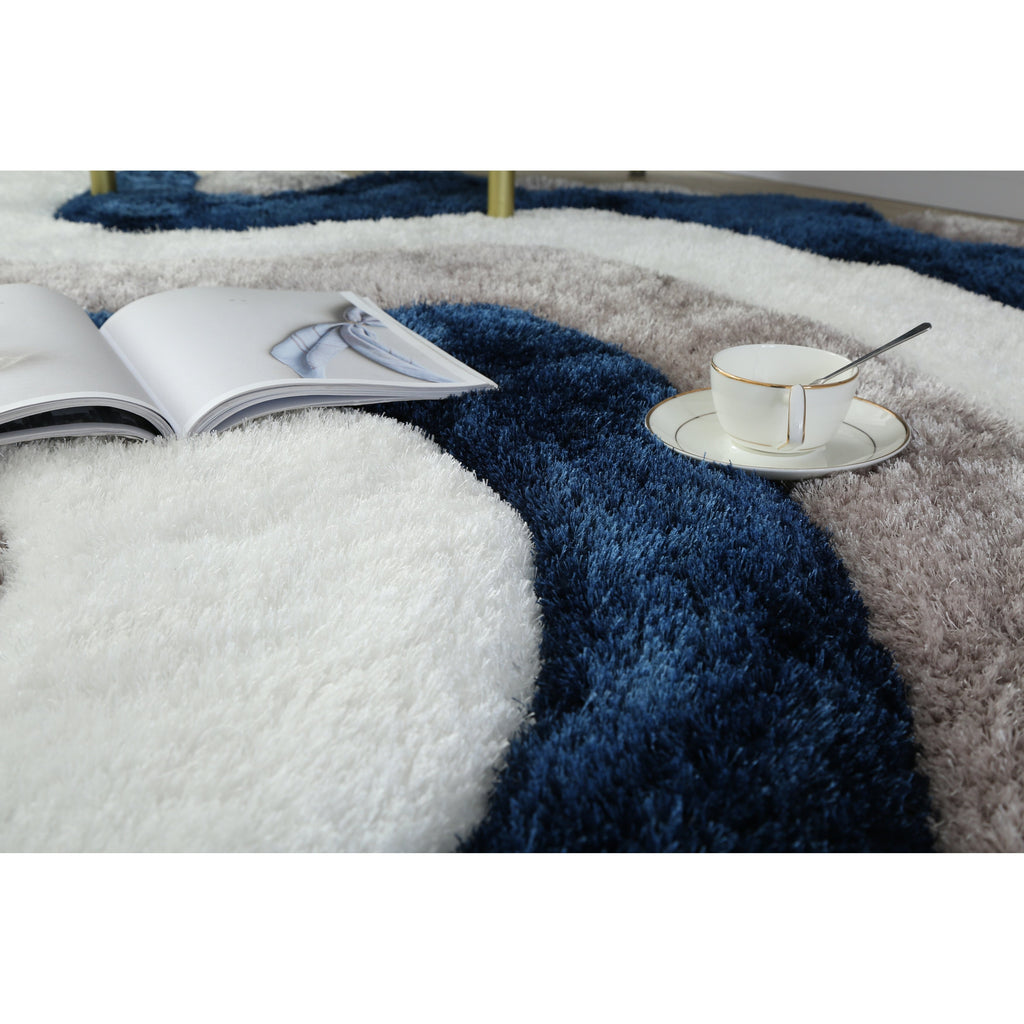 Tappeto dal design astratto Mateos Shag
