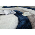 Tappeto dal design astratto Mateos Shag