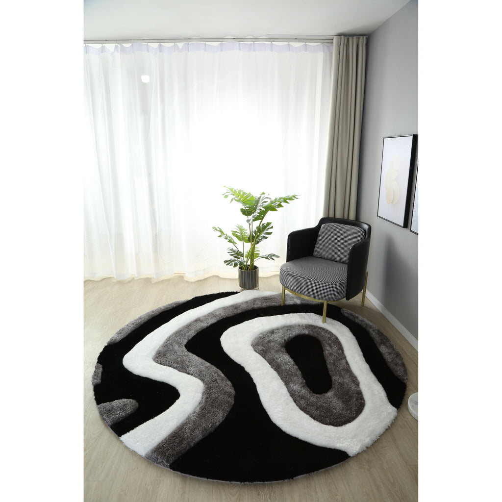 Tappeto dal design astratto Mateos Shag