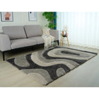 Tappeto dal design astratto Mateos Shag