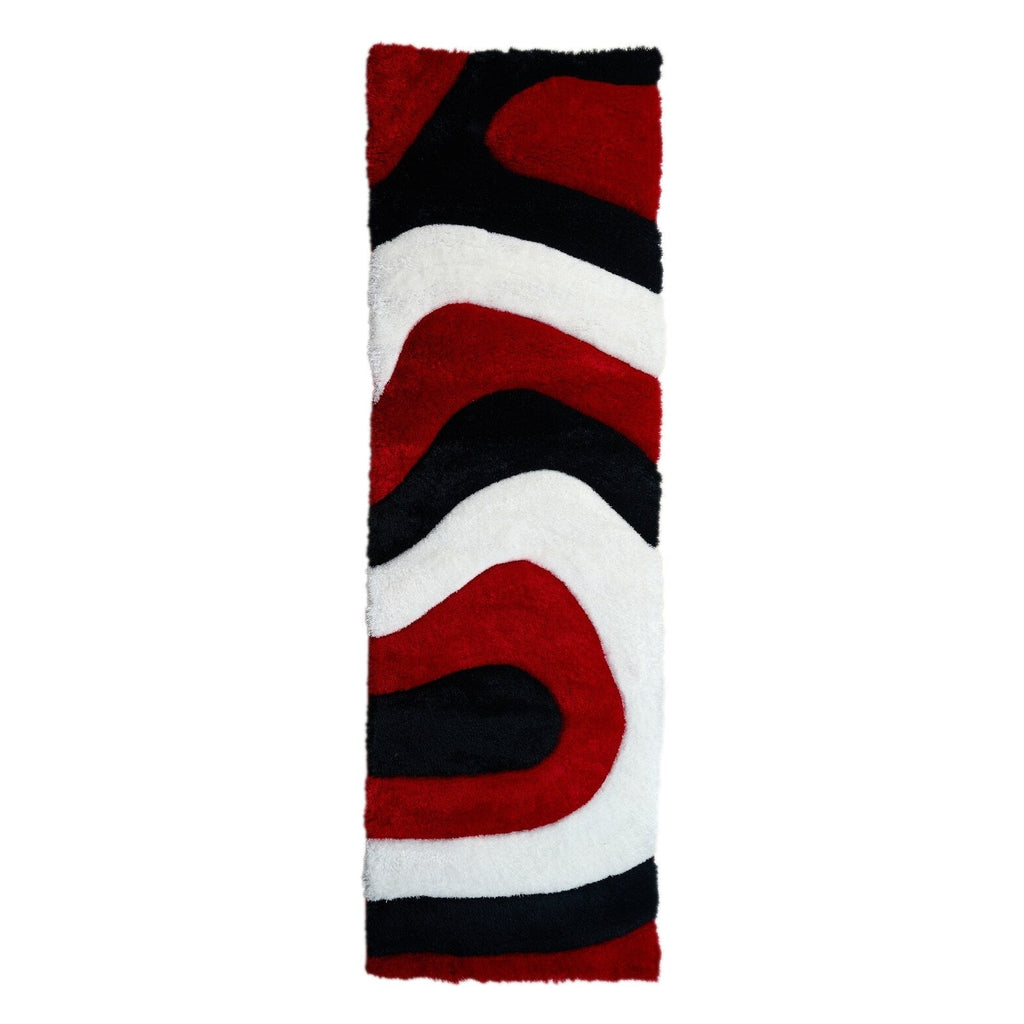 Tappeto dal design astratto Mateos Shag