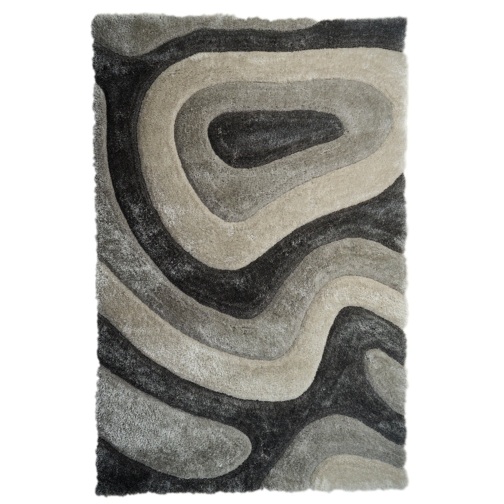 Tappeto dal design astratto Mateos Shag