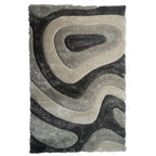 Tappeto dal design astratto Mateos Shag