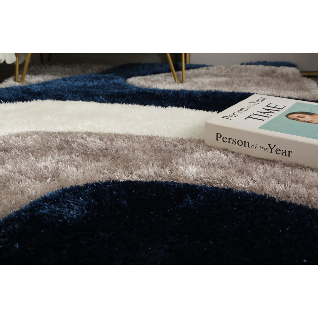 Tappeto dal design astratto Mateos Shag