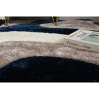 Tappeto dal design astratto Mateos Shag