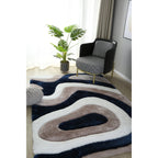 Tappeto dal design astratto Mateos Shag