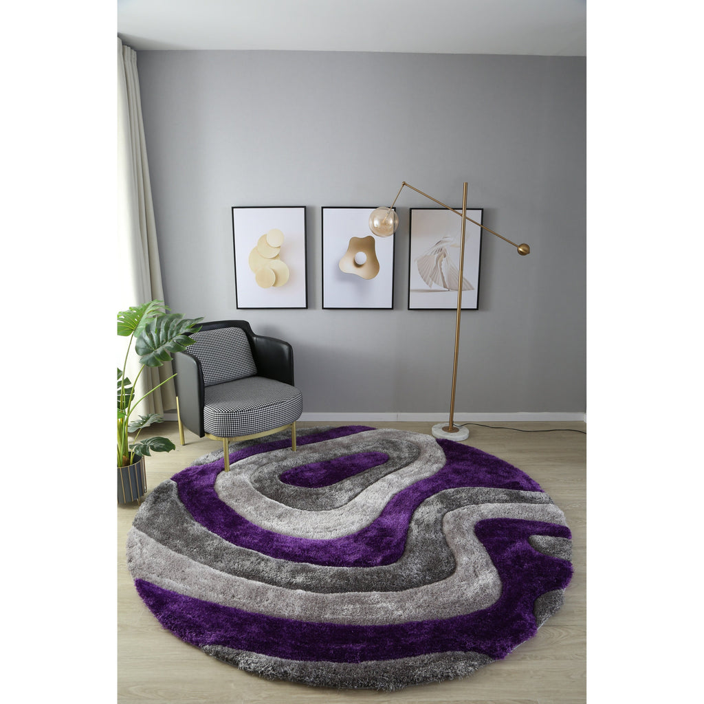 Tappeto dal design astratto Mateos Shag