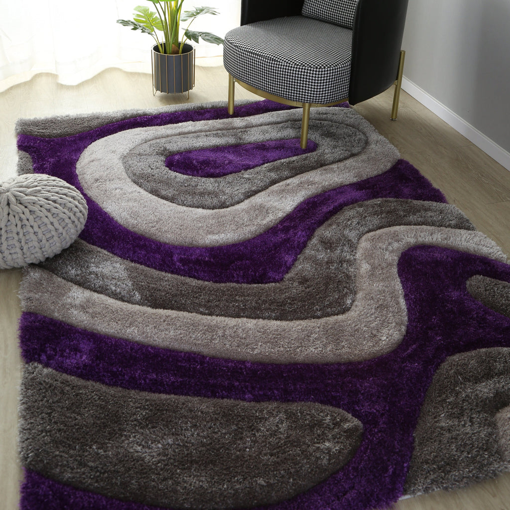 Tappeto dal design astratto Mateos Shag
